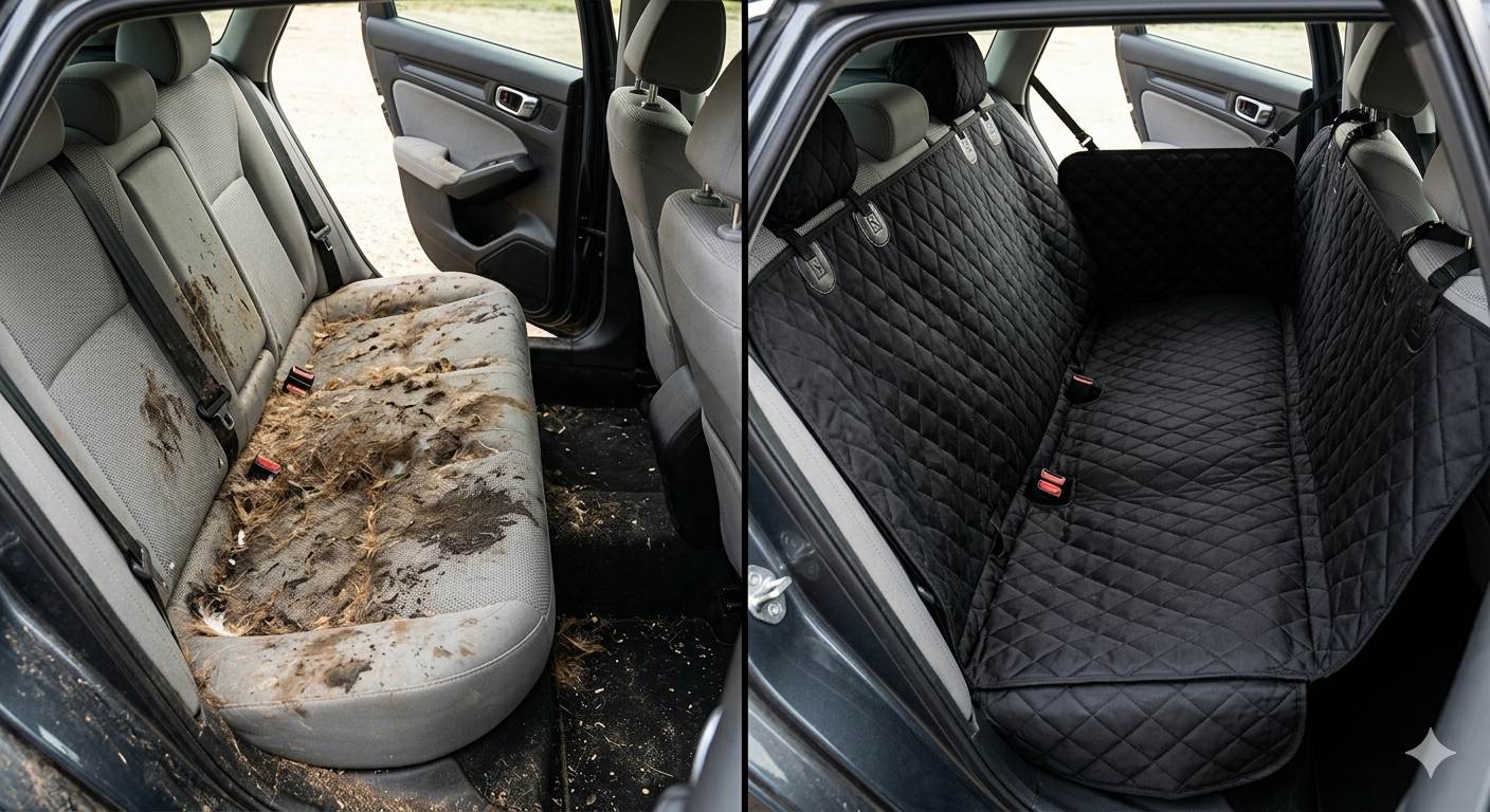 CAMA Hard Base Dog Car Seat Cover